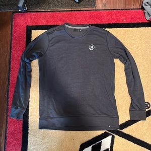 Hurley crewneck sweatshirt black mens large
